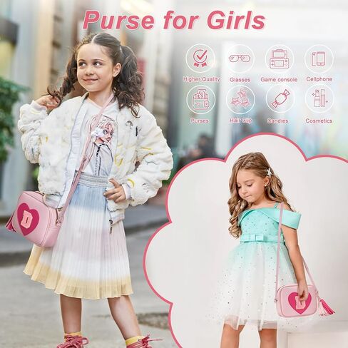Birthday Gifts for 3 4 5 6 7 8 Year old Girls, Christmas Gift for Girls Kids Little Girls Purse Kid Purse Toddler Purse Cute Purse for Girls Trendy Girls Stuff in Saudi Arabia