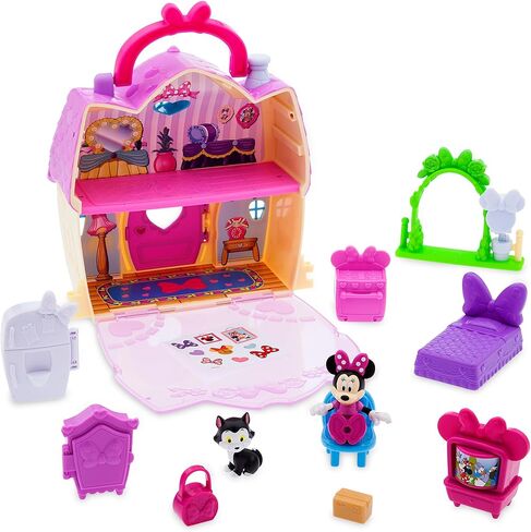 Disney Store Official Mickey Mouse Clubhouse Toys Play Set - Interactive Playhouse Junior Mickey Mouse Toys - Poseable Mickey & Pluto Figures, 13-Piece Set, Perfect for Toddlers in Saudi Arabia