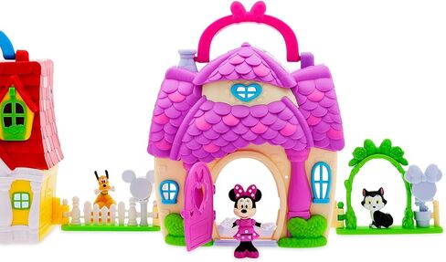 Disney Store Official Mickey Mouse Clubhouse Toys Play Set - Interactive Playhouse Junior Mickey Mouse Toys - Poseable Mickey & Pluto Figures, 13-Piece Set, Perfect for Toddlers in Saudi Arabia