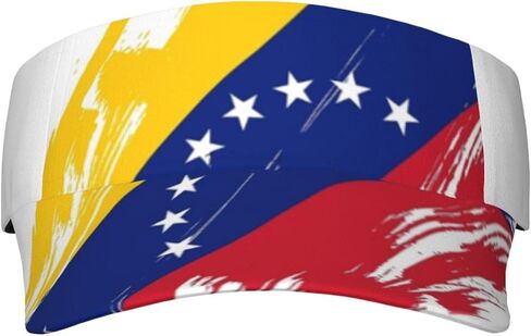 Cute Venezuela Flag Sport Sun Visor Hats Adjustable Ball Caps Empty Top Venezuelan Baseball Sun Cap for Men Women in Kuwait