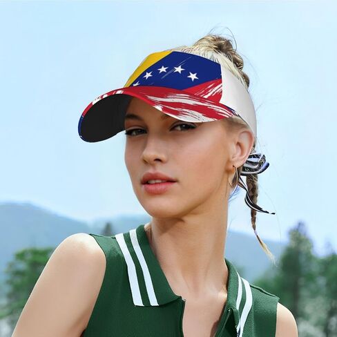 Cute Venezuela Flag Sport Sun Visor Hats Adjustable Ball Caps Empty Top Venezuelan Baseball Sun Cap for Men Women in Kuwait