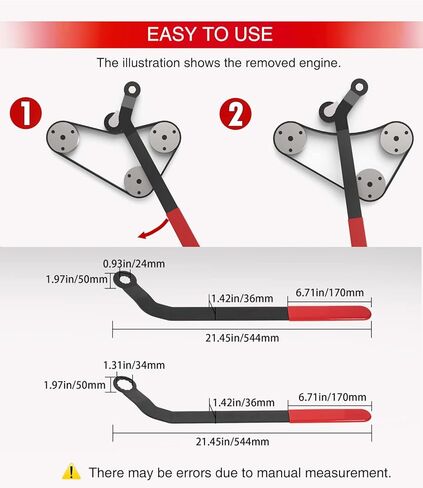 2 حزمة 1016 اعوج حزام الموتر وجع مجموعة أدوات لجميع 2007+ ميني كوبر مع محركات N12، N14، N16، N18 in Kuwait