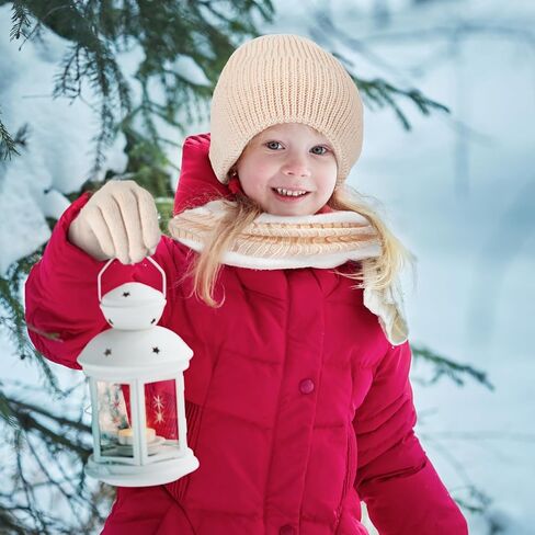 12 Pcs Kids Beanie Hat Gloves Scarf Set Winter Knitted Hat Ski Mittens Gloves Neck Warm Scarves for 5-8 Boys Girl Gift in Saudi Arabia
