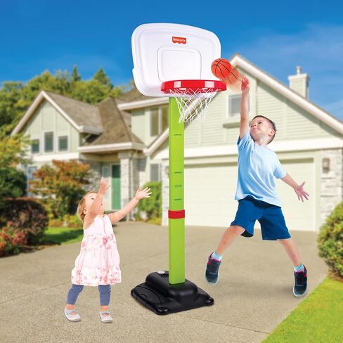 كرة سلة Fisher-Price®Hoops، حلقات إطلاق النار للأطفال، ألعاب كرة السلة، سهلة التجميع، ارتفاعات قابلة للتعديل، للأعمار من 1.5 عامًا فما فوق in Saudi Arabia
