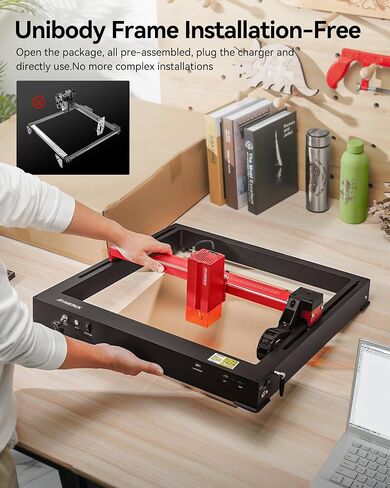 ATOMSTACK Pro Series حفارة ليزر، آلة قطع ونقش ليزر Unibody، 600 مم/ثانية حفارة ليزر عالية السرعة للخشب والمعادن، الأكريليك، الزجاج، إلخ. (24W-A24 Pro) in Kuwait