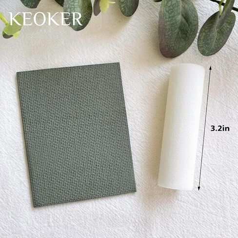 KEOKER Polymer Clay Texture Roller, Polymer Clay Roller for Making Earrings, Texture Roller for Polymer Clay, Like Polymer Clay Texture Sheets, Great Work with Polymer Clay Cutters (fabric) (3pcs All) in Saudi Arabia