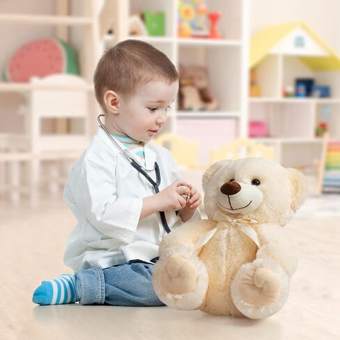 Super Color Teddy Bear Stuffed Animals Plush Toy for Children Girlfriend Family Congratulations Baby Shower Birthday Pink 14 inch in Saudi Arabia