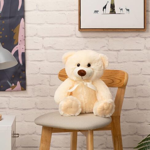 Super Color Teddy Bear Stuffed Animals Plush Toy for Children Girlfriend Family Congratulations Baby Shower Birthday Pink 14 inch in Saudi Arabia
