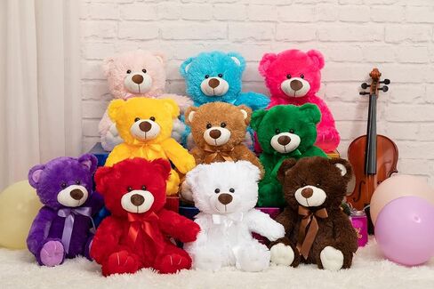 HOHO Super Color Teddy Bear Stuffed Animals Plush Stuffed Bear Congratulations Baby Shower Birthday Chocolate 14 inch in Saudi Arabia