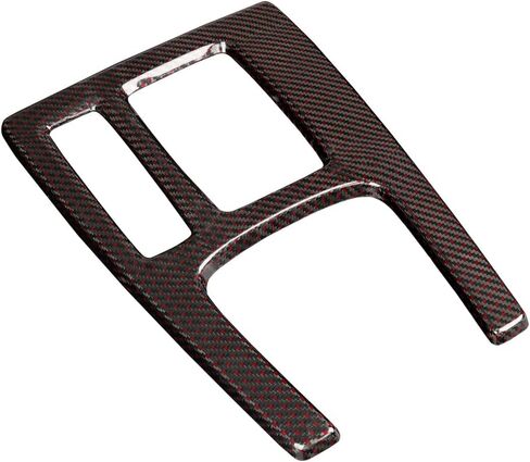 Red Black Carbon Fiber Center Console Gear Shift Panel Cover for 11th Gen Civic Type R FL5 Typer Central Control Panel Frame Overlay Gear Shifter knob Frame Cover(Red Black) in Saudi Arabia