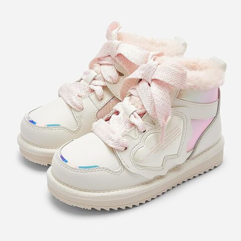 Balabala Little Girls' Fashion Warm Fur Hook and Loop Winter Boots in Saudi Arabia