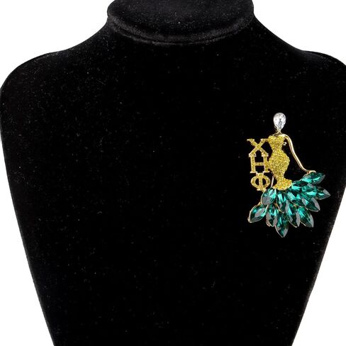 CENWA CEta التمريض نادي نسائي هدية تشي E الممرضات الأخضر والأصفر بروش زهرة صفراء كبيرة in Saudi Arabia