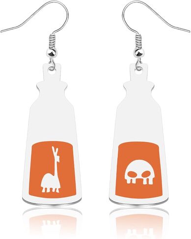 CENWA Cartoon Movie Inspired Gift Llama Poison Pendant Earring Magic Kingdom Gift Kuzco Llama Gift in Kuwait