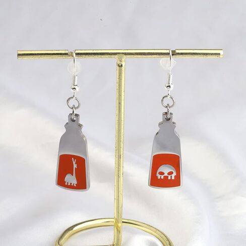 CENWA Cartoon Movie Inspired Gift Llama Poison Pendant Earring Magic Kingdom Gift Kuzco Llama Gift in Kuwait