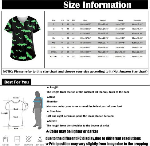 Women's Halloween Nurses Medical Scrub Top Halloween Devil Cat Pumpkin Printed Plus Size Workout Scrubs Shirts Uniform in Saudi Arabia