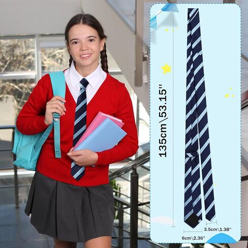 Kids Tie, Boys Ties 10 12 14 Years, Self-tie Solid Color/Stripe Boys Black Necktie for School Uniforms Graduation in Saudi Arabia