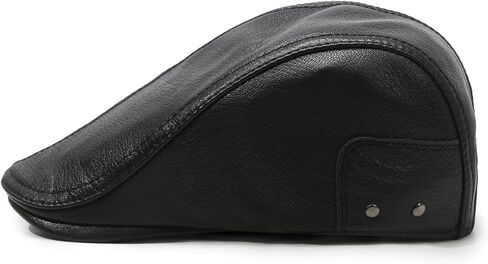 Men's Lambskin Leather Newsboy Hat Ivy Cap Driving Hunting Hat in Saudi Arabia