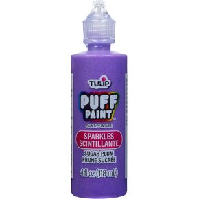 TULIP Dimensional Fabric Paint 20743 Dfpt 4Oz Sparkles Sugar Plum, 4 Fl Oz (Pack of 1), As Detailed