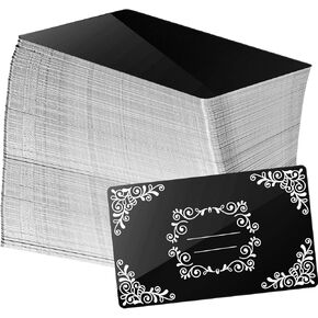 weparmeety 180 Pcs Metal Engraving Blanks Colorful Aluminum Sheet Laser Engraving Business Card Multipurpose DIY Gift Cards 86 x 54 x 0.21 mm（9 Colors)