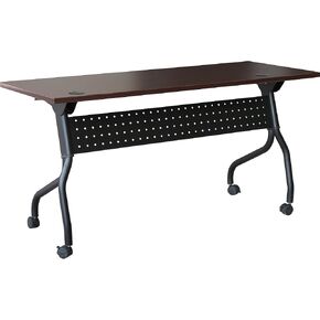LLR59513 - Lorell Mahogany Flip Top Training Table