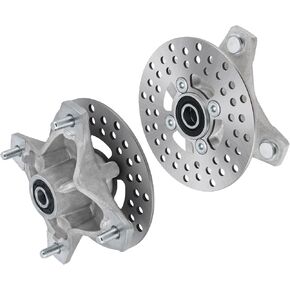M MATI Front Left&Right Wheel Hub & Brake Rotor Assy for Yamaha YFZ450 Raptor 700 660 2001-2024 1PE-F5111-00-00 1PE-F5111-00-00 4XE-F582T-11-00 3GD-2582T-10-00 1S3-25111-10-00 1S3-25111-00-00