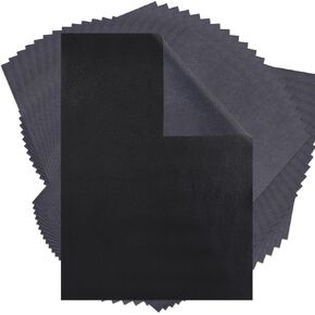 Phinus 150 Pcs Carbon Paper, Carbon Paper for Tracing Graphite Transfer Paper, 8.3x11.7 inch Graphite Paper, Graphite Transfer Paper for Tracing Drawing Patterns on Paper Canvas and Wood