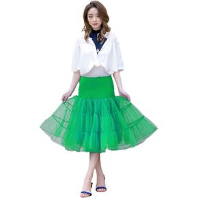 Alidamo Women Petticoat Crinoline 1950s Vintage Skirts Tutu Crinoline Underskirt