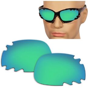12MM Glare Proof Polarized Replacement Lenses for Oakley Jawbone Vented/Racing Jacket Vented for Men and Women