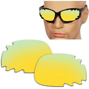 12MM Glare Proof Polarized Replacement Lenses for Oakley Jawbone Vented/Racing Jacket Vented for Men and Women