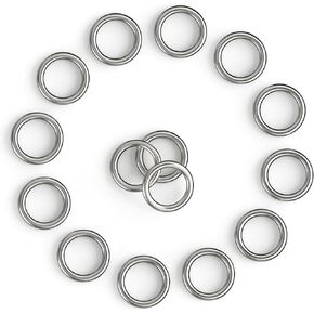 1 inch Metal O Rings, Stainless Steel Round Ring Buckles, Solid Welded Metal ring for Dog Collars, Macrame, Hanging Strap Slings