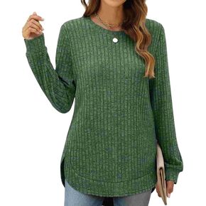 Fashion Women Sweaters Long Sleeve top Fall Clothes Trendy T-Shirt Blouse