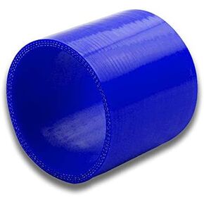 Auto Dynasty 2.5 inches To 3 inches Straight Turbo/Intercooler/Intake Piping Coupler Reducer Silicone Hose (Black)