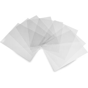 PPE PVC Clear Binding Covers for Reports and Presentations-Letter Size-8 1/2 inch x 11 inch-Square Corners Clear Poly Binding Cover 8 mil (Qty 100)
