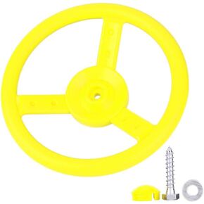 Alomejor Plastic Steering Wheel Kids Playground Small Steering Wheel Toy for Children's Climbing Frames Tree Houses Backyard Playset
