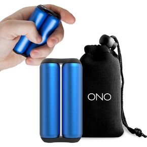 ONO Roller - لعبة فيدجيت المحمولة للبالغين | تساعد في تخفيف التوتر والقلق والتوتر | يعزز التركيز والوضوح | تصميم مدمج ومحمول (حجم صغير/ألومنيوم، أسود) in Kuwait