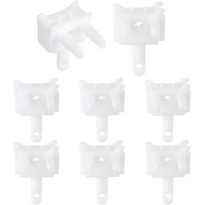 8 Pcs Vertical Blind Wand Control Replacement Accessories - White Window Shade Repair Parts for Vertical Blinds Maintenance