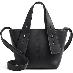 S-ZONE Leather Crossbody Bags for Women Mini Tote Purses Small Satchel Top-Handle Handbags with Adjustable Strap in Kuwait