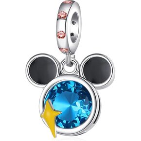 925 Sterling Silver Charms for Bracelets and Necklaces Crystal High Heels Cute Cartoon Hair Bands Dangle Pendant Beads Jewelry Gift for Women
