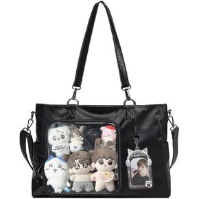 Ita Bag with Insert Kpop Tote Bag Kawaii Anime Pin Display Bag Crossbody Bag Shoulder Bag Messenger Bag