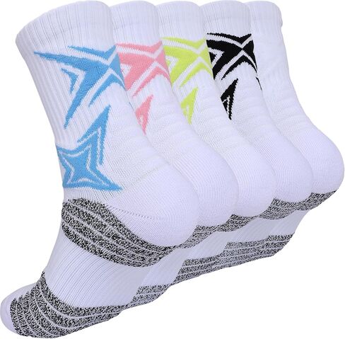 Speum Basketball Socks for Men,Performance Cushioned Men's Athletic Crew Socks with Arch Compression for Cycling Basketball in Kuwait