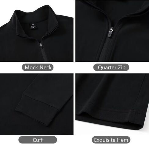 M MAELREG Quarter Zip Pullover Men Stretch Performance Mock Neck Microfleece Golf 1/4 Zip Pullover Mens Sweatshirts in Saudi Arabia