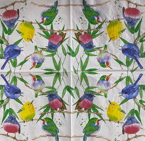 Set of 4 Birds paper napkins for decoupage and scrapbooking in Saudi Arabia