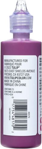 TULIP Dimensional Fabric Paint 20743 Dfpt 4Oz Sparkles Sugar Plum, 4 Fl Oz (Pack of 1), As Detailed in Kuwait