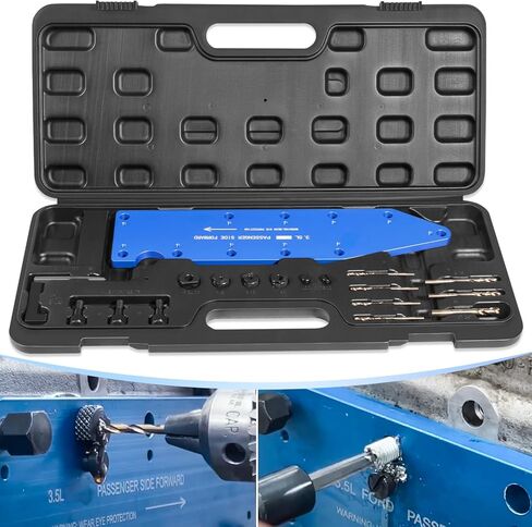 مجموعة قالب الحفر المنوع 72610 مناسبة لمحركات Ford 3.5L Ecoboost تزيل مشعب العادم المكسور in Kuwait