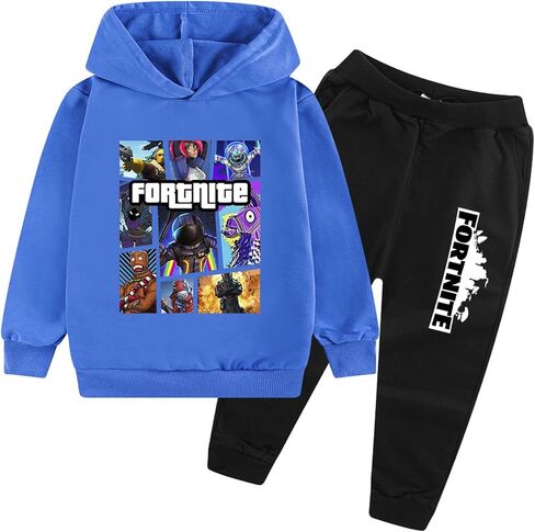 Youth Pullover Outfit Hoodie and Sweatpants Suit Games Graphic 2 Piece Fashion Sweatshirt Set for Boys Girls in Saudi Arabia