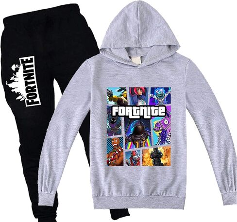 Youth Pullover Outfit Hoodie and Sweatpants Suit Games Graphic 2 Piece Fashion Sweatshirt Set for Boys Girls in Saudi Arabia