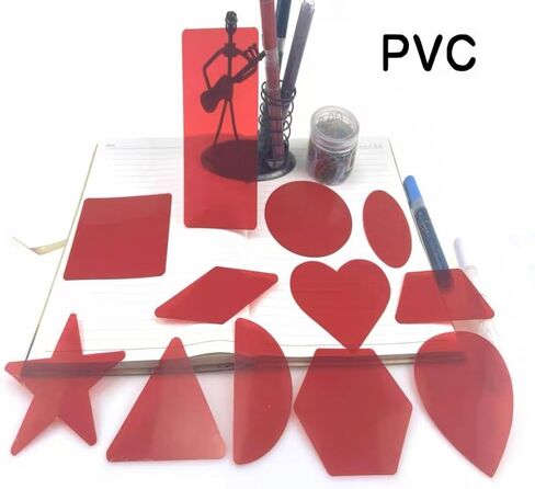 Christmas Gel Light Filter 16 Pieces Transparent Color Film Plastic Sheets Premium Colored Overlays Correction Red Green, 11.7 by 8.3 Inches in Kuwait