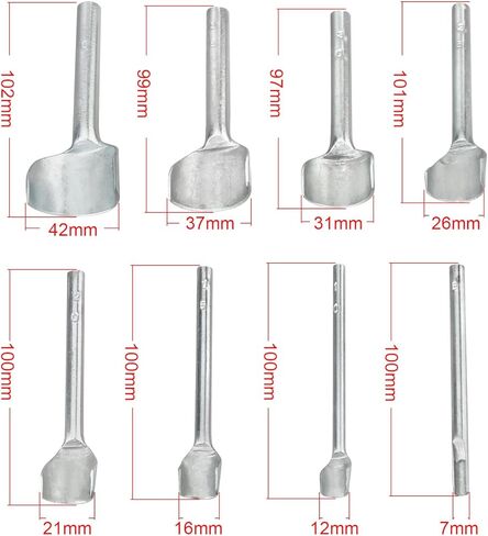 Twilight Garage 8 قطع جلدية نصف دائرية على شكل قاطع جلدي أدوات ثقب وحزام وحزام ومحفظة وقوس مسطح ومنحنى نهاية الزاوية مطلي بمجموعة أدوات القطع in Kuwait