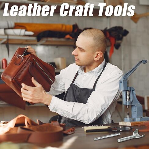 Twilight Garage 8 قطع جلدية نصف دائرية على شكل قاطع جلدي أدوات ثقب وحزام وحزام ومحفظة وقوس مسطح ومنحنى نهاية الزاوية مطلي بمجموعة أدوات القطع in Kuwait