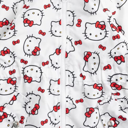 Hello Kitty Sanrio Girls Hooded Windbreaker Jacket with Ears for Toddler and Big Kids in Kuwait